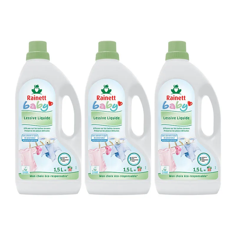 3 Lessives Bébé Écolabel - 66 lavages - FIN DE STOCK-0