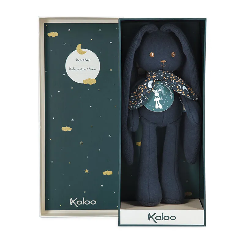 Peluche Lapin Bleu nuit 25cm - 0m+-5