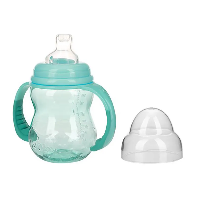 Biberon d'apprentissage Tritan 240ml Vert - 6m+-0