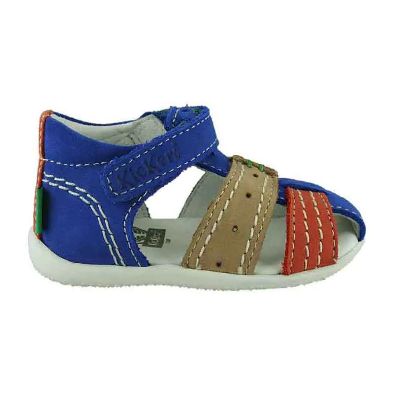 Sandales fermées Bigbazar - Bleu/Beige/Orange-1