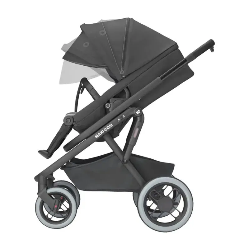 Duo Poussette tout terrain Lila XP + Cosi Pebble S + Base Familyfix S Noir/Graphite - 0m+-3