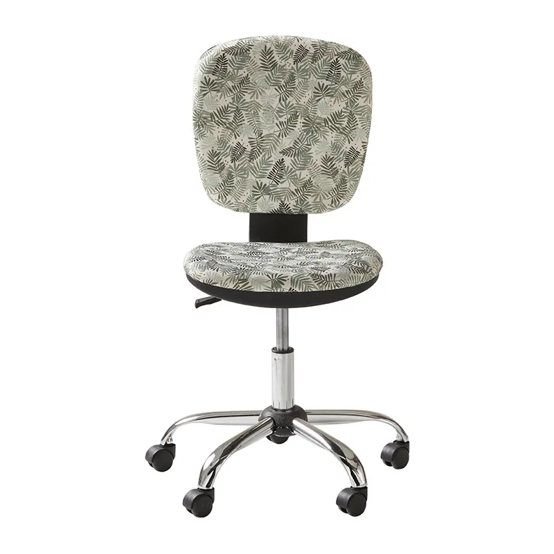 Chaise de bureau à roulettes Palmiers Vert - 81 à 91x42x38cm-0