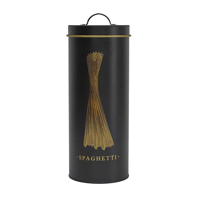 Boite Spaghetti Noir/Doré - 11x31cm-2