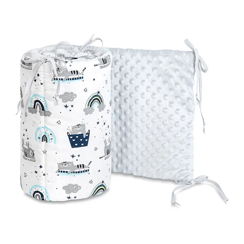 Tour de lit Minky Chat Heureux - 30x180cm-0
