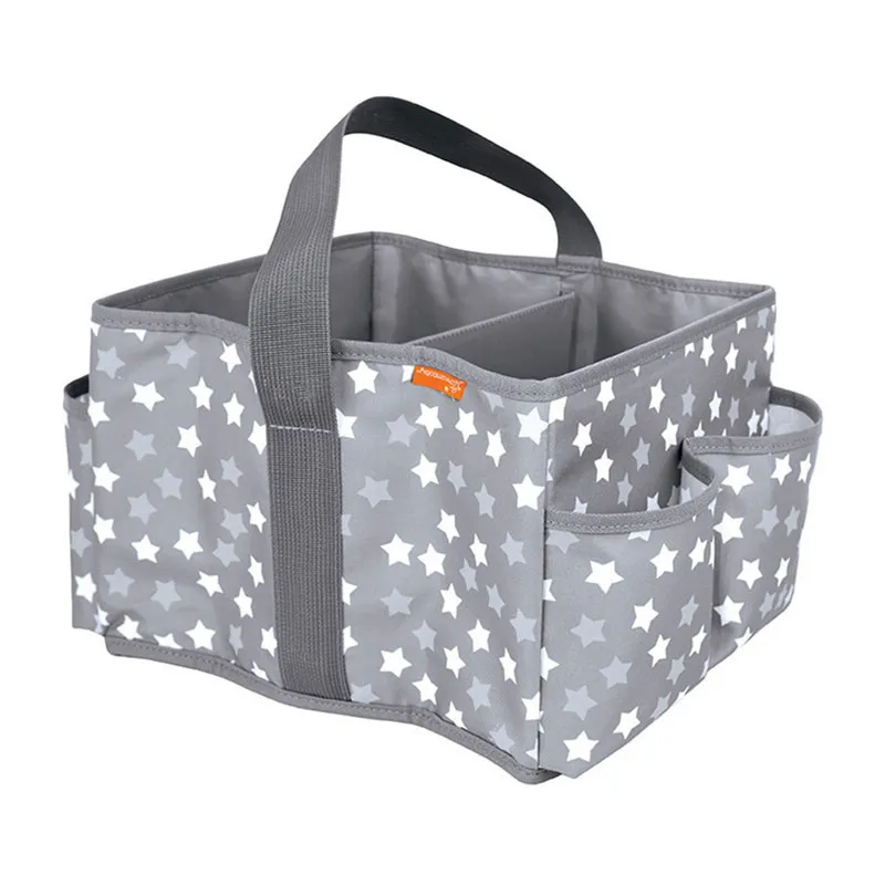 Organisateur porte-couches Gris/Étoiles - 25x19,5x29cm-1