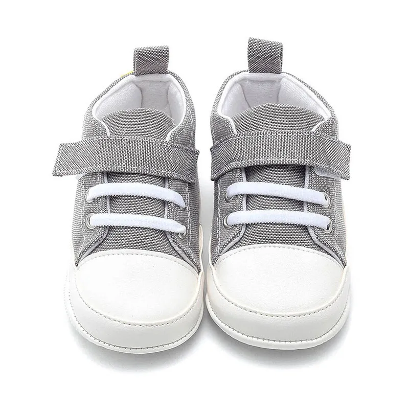 Chaussons baskets Dino - Gris-0