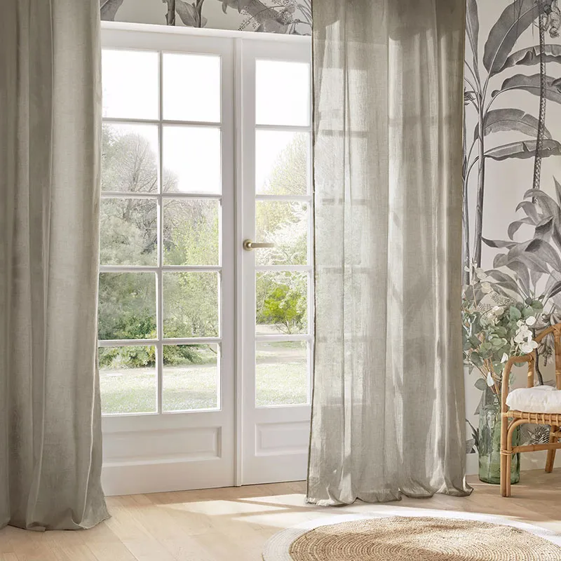 Voilage Paxta Lin Taupe - 135x240cm-0