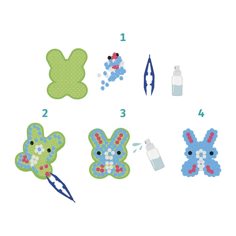 Pinces pour Aqua perles 10pcs - 7+-1