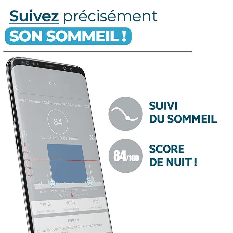 Coach Sommeil Intelligent Tout en Un - Gris Nuage-4
