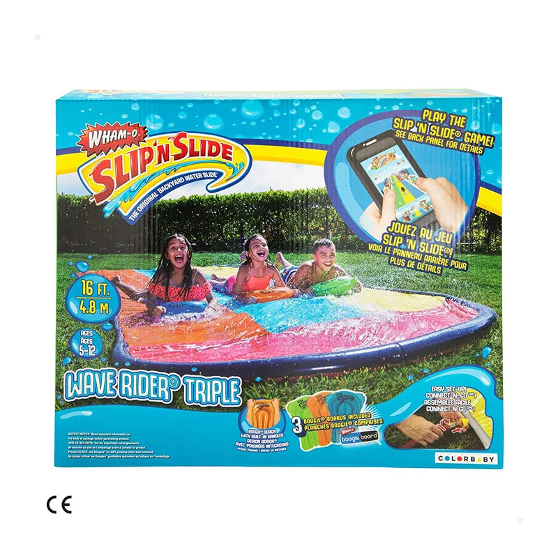 Piste de glisse Triple + 3 Boogie Boards- 36m+-6