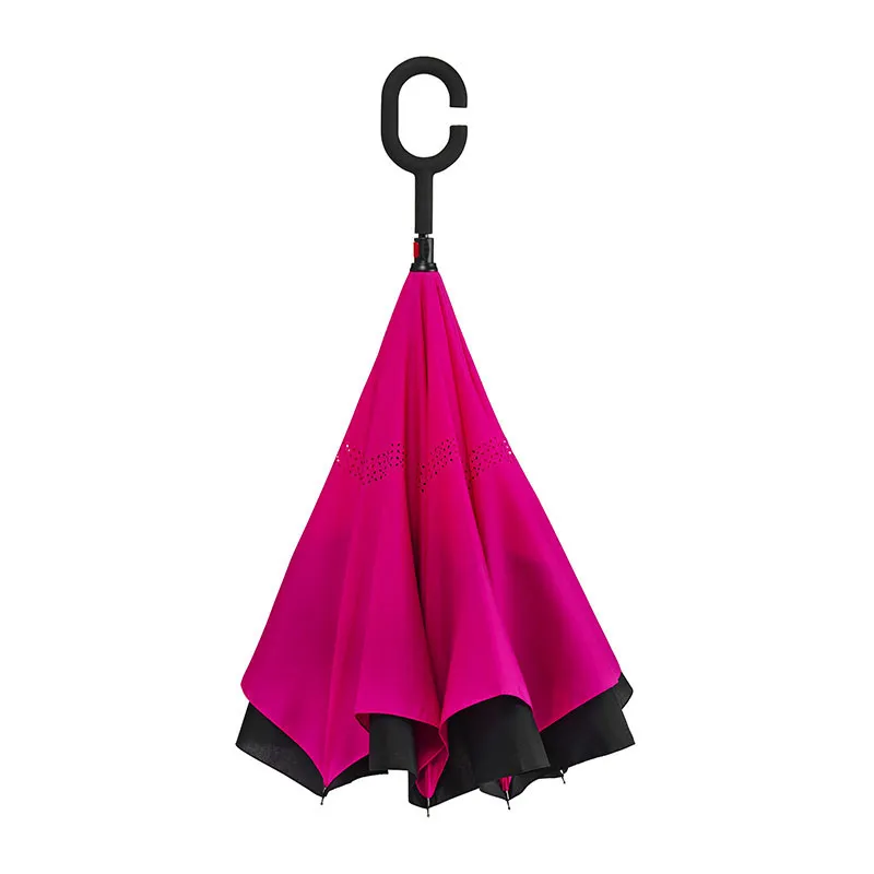 Parapluie ouverture inversée Impliva - Rose-2