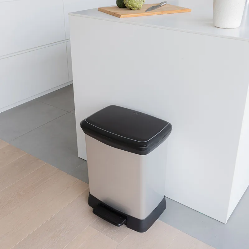 Poubelle de tri Decobin duo 70% recyclé Métal - 10/18L-0