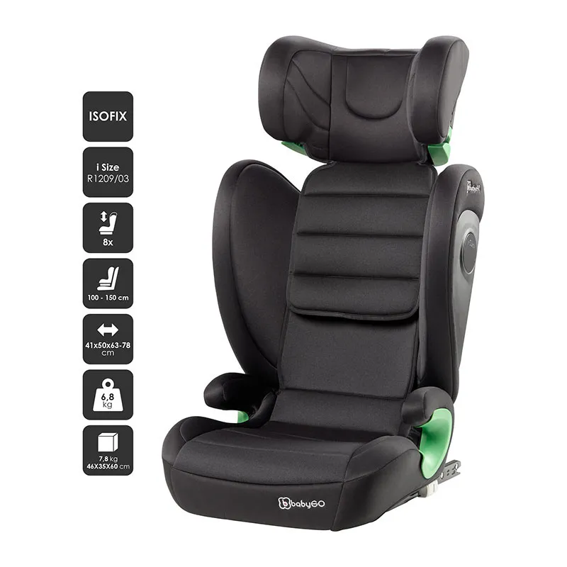 Siège-auto Safechild I-Size/Isofix 100-150cm - Noir-1