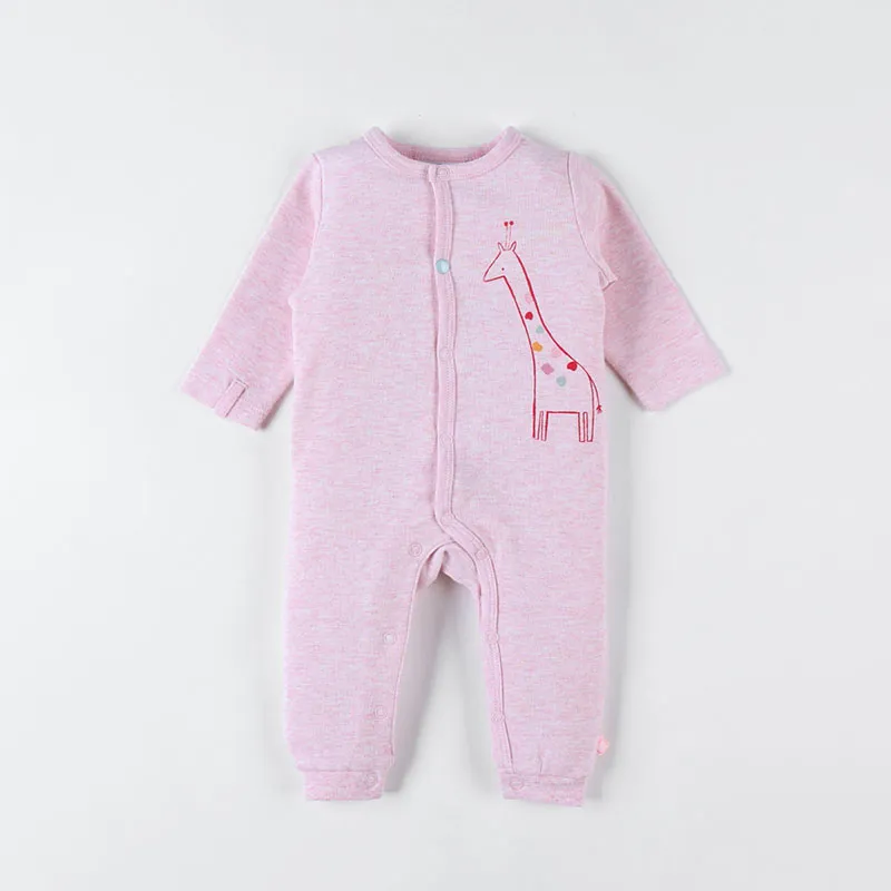 Dors-bien sans pieds Girafe Noukie's - Rose-1