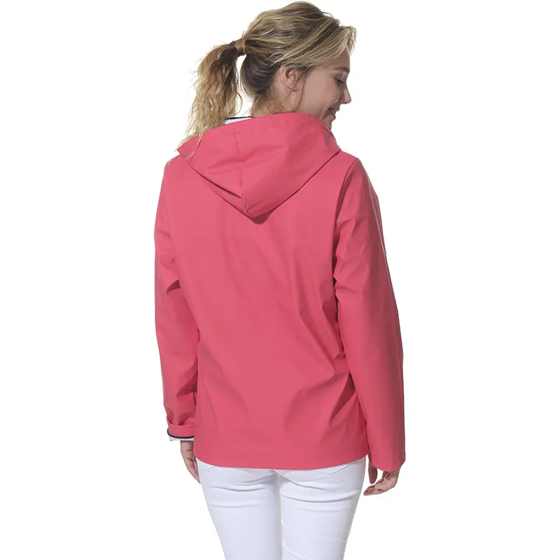 Ciré zippé à capuche Nuance Femme - Groseille-5