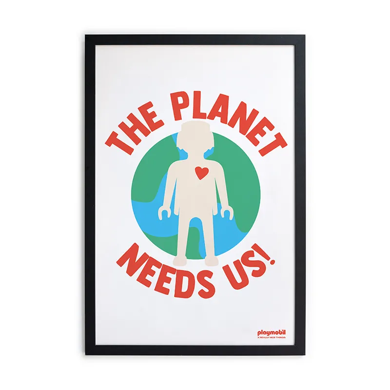 Cadre Moulure Playmobil The Planet Needs Us - 40x30cm-0