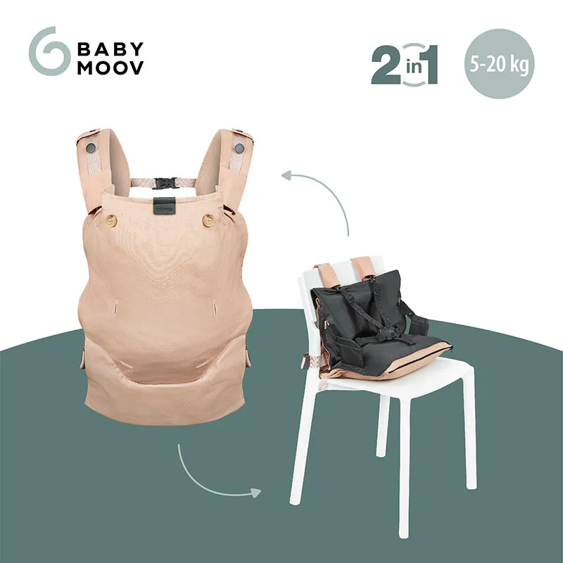Porte-bébé évolutif Moov & Boost Beige - 0m+-2