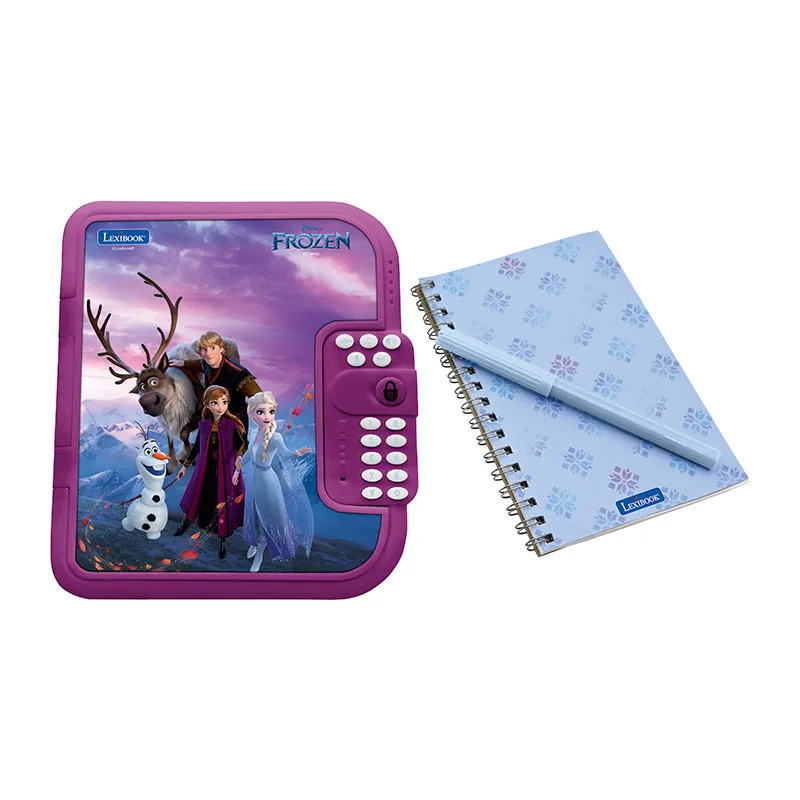 Journal intime élec. avec coffre-fort Reine des Neiges - 6+-0