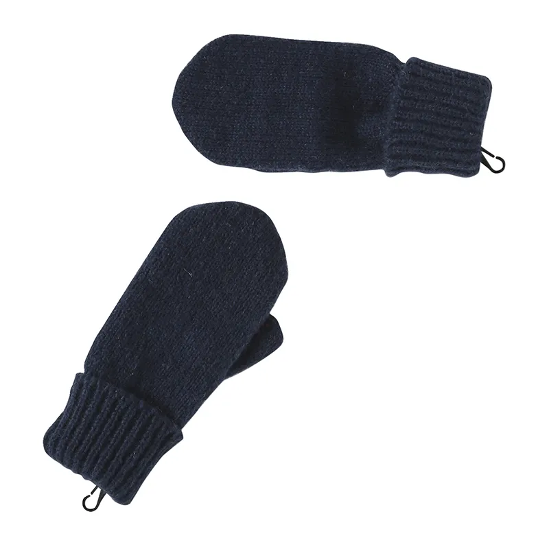 Ensemble accessoires tricot color bloc - Marine-4