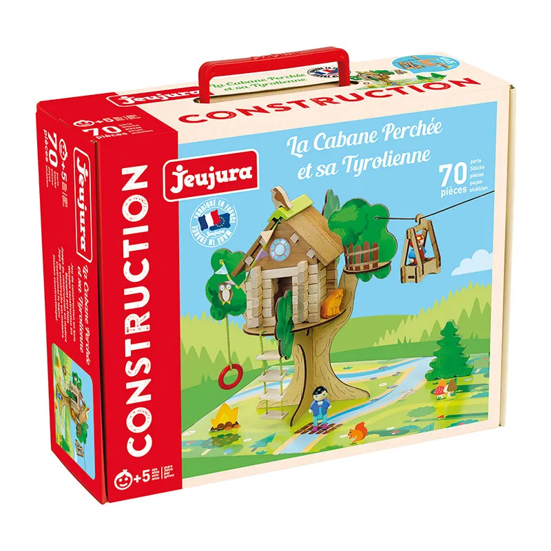 La cabane perchée et sa tyrolienne à construire 70pcs - 5+-2