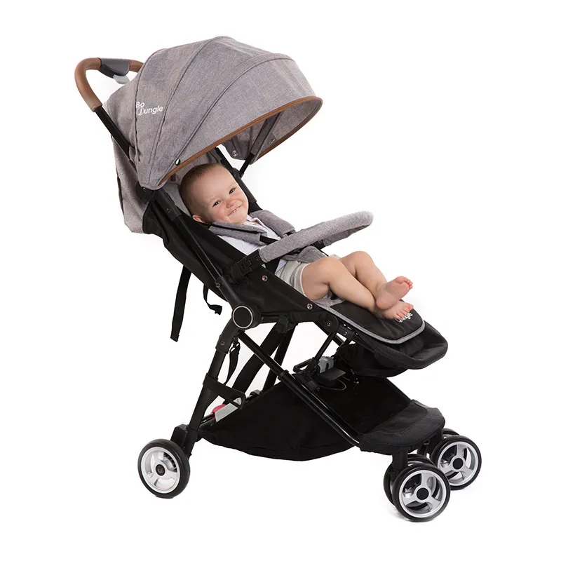 Poussette Genius ultra-compacte Gris clair - 47x43x23cm-6