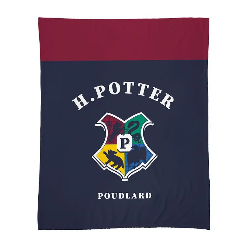 Plaid Harry Potter Bleu Marine - 125x150cm-1