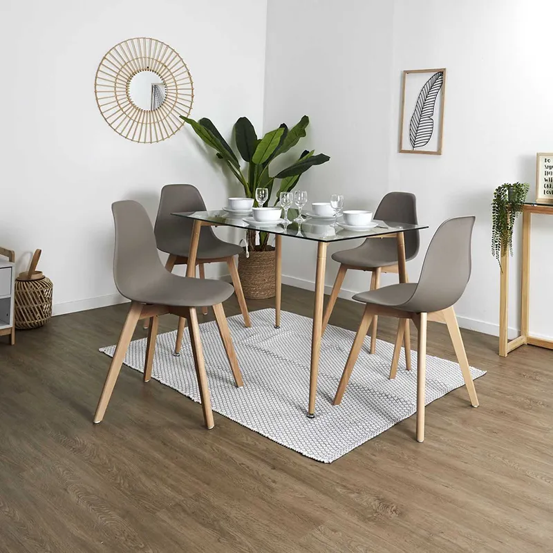 2 Chaises Scandi. Taupe - 52x86,4cm-5