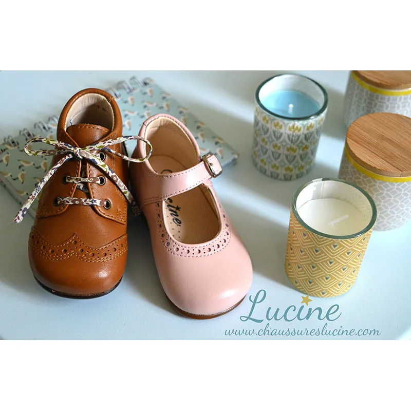 Chaussures Salomé RESISTANTES à boucle et noeud Artémis - Cuir Camel-2