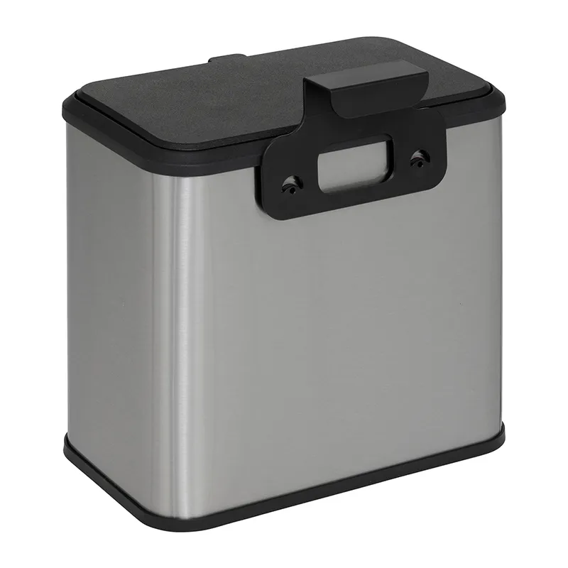 Poubelle à compost Inox Noir - 5L-6