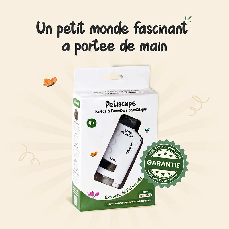 1 Petiscope + Autocollants + Manuel + Cadeau mystère - 4+-15