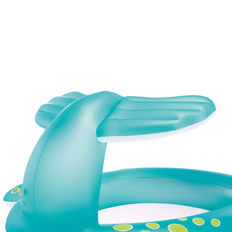 Piscine gonflable fontaine Baleine - 201x196x91cm-3