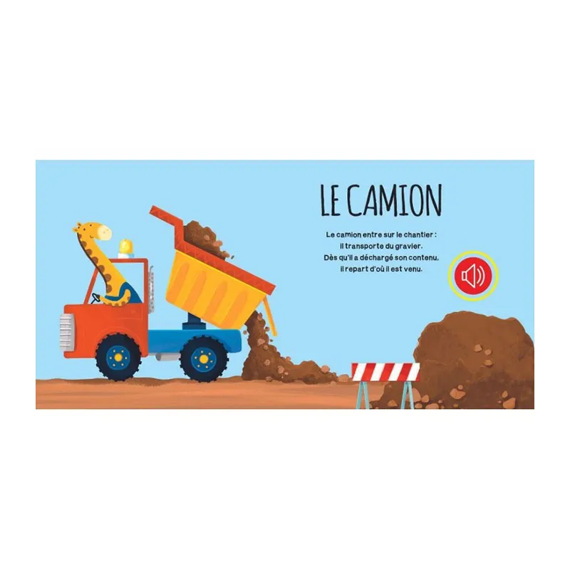 Livre sonore Les engins de chantier - 12m+-2