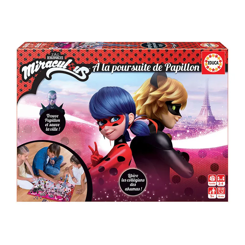Jeu de société Miraculous À la poursuite de Papillon - 5+-0