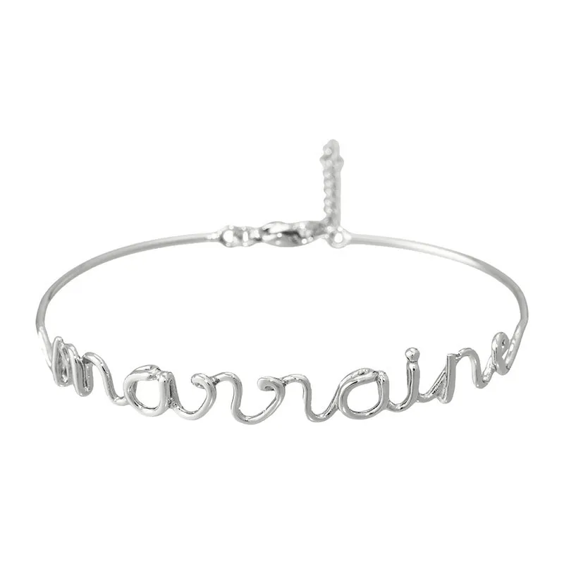 Bracelet fil Marraine - Laiton-0