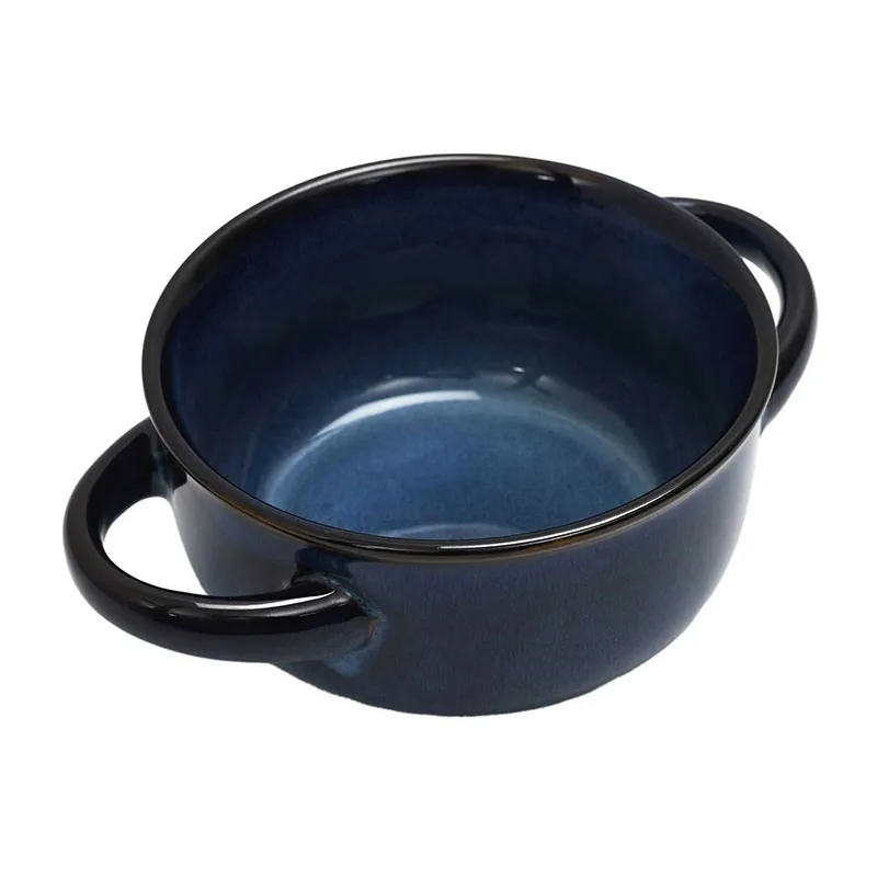 Bol à soupe Grès Bleu - 14,9x7x14,9cm-2