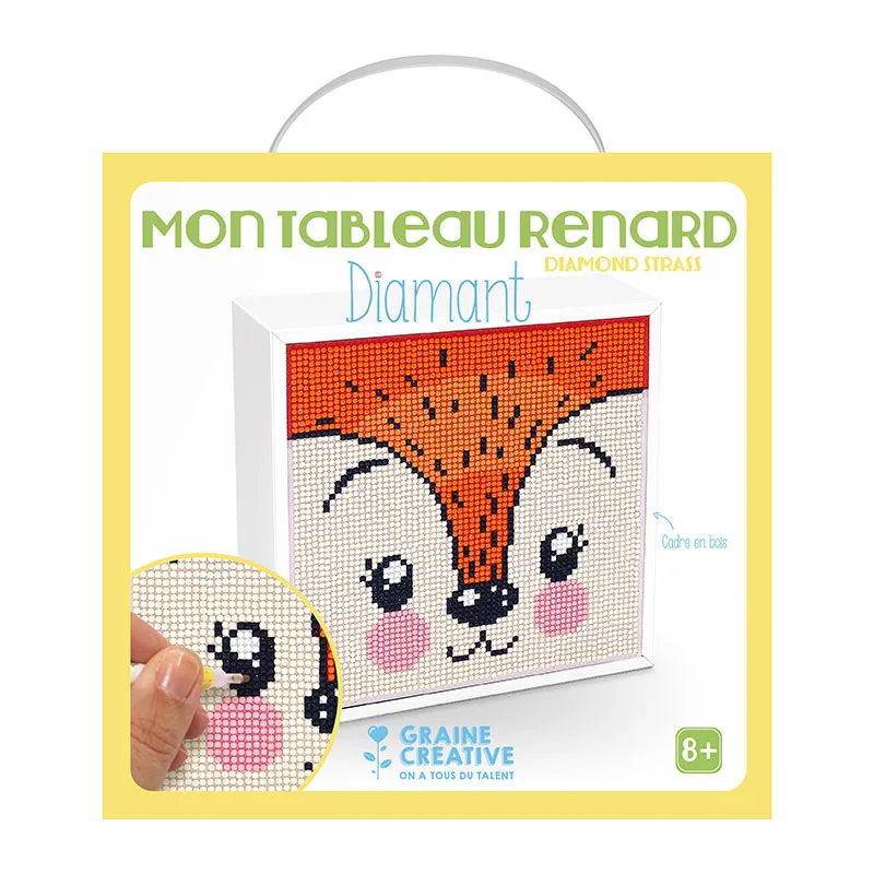 Kit créatif Tableau Diamant Renard - 8+-1