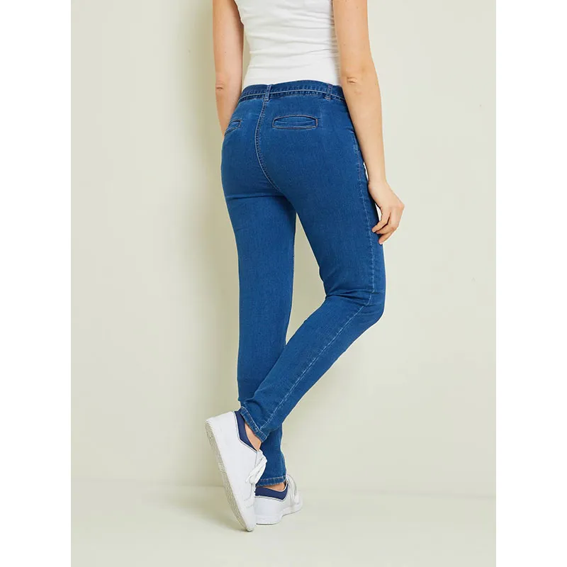 Pantalon de grossesse Molleton - Denim Stone-3