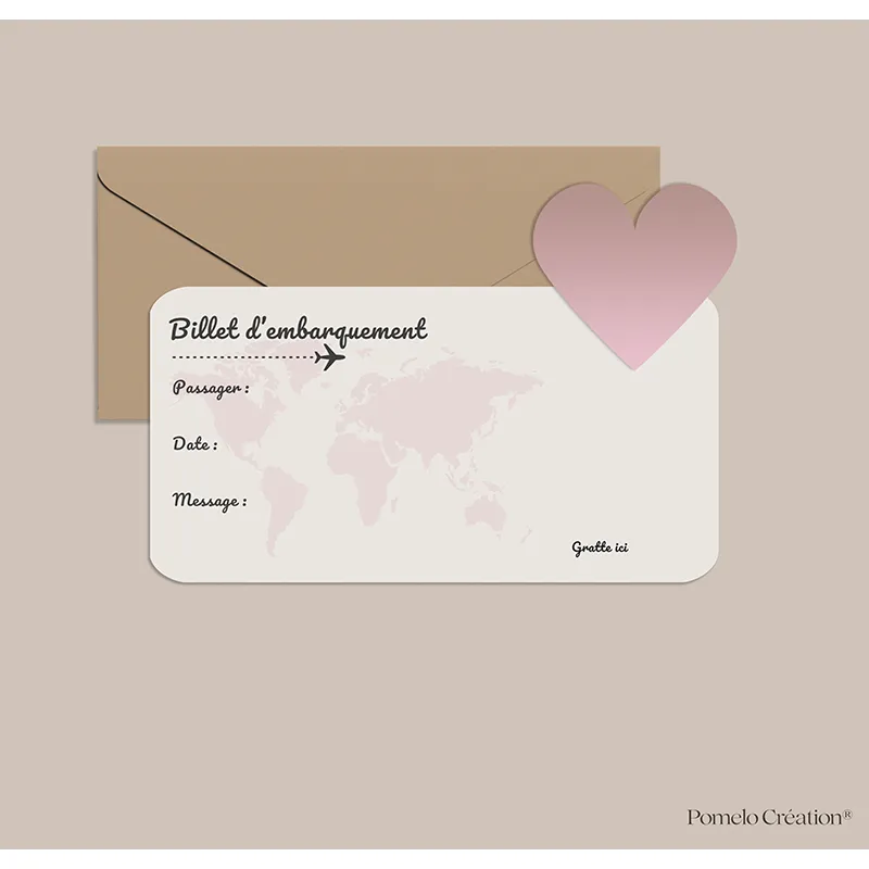 Carte à gratter DL - Pink Départ-1