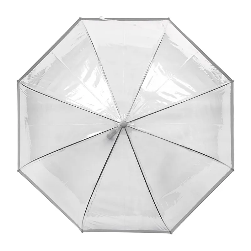 Parapluie cloche auto. Susino - Transparent/Argenté-2