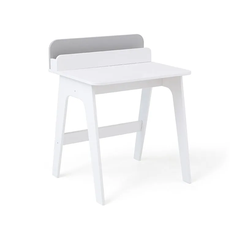 Bureau avec rangement Primaire Blanc/Gris - 60x51,5x74cm-0