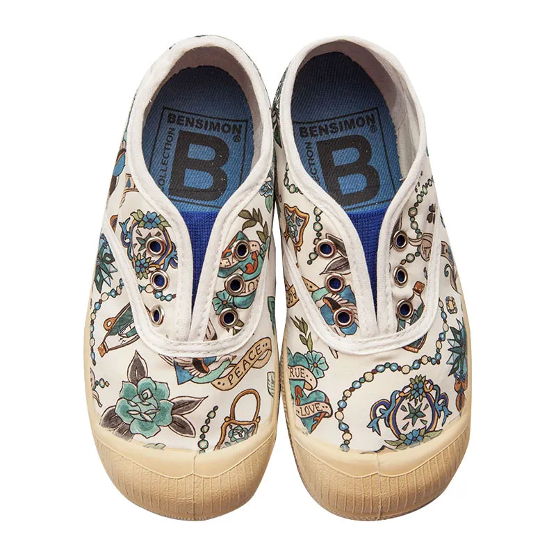 Tennis sans lacets Enfant Elly Liberty - True Love-0