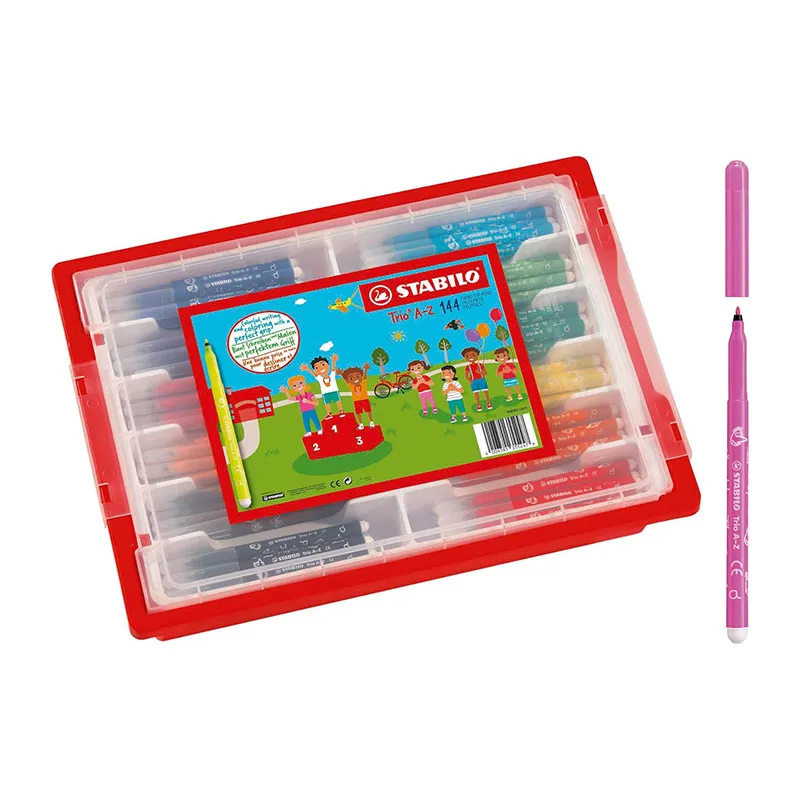 Coffret Schoolpack Feutres de coloriage Trio A-Z - 144pcs-0