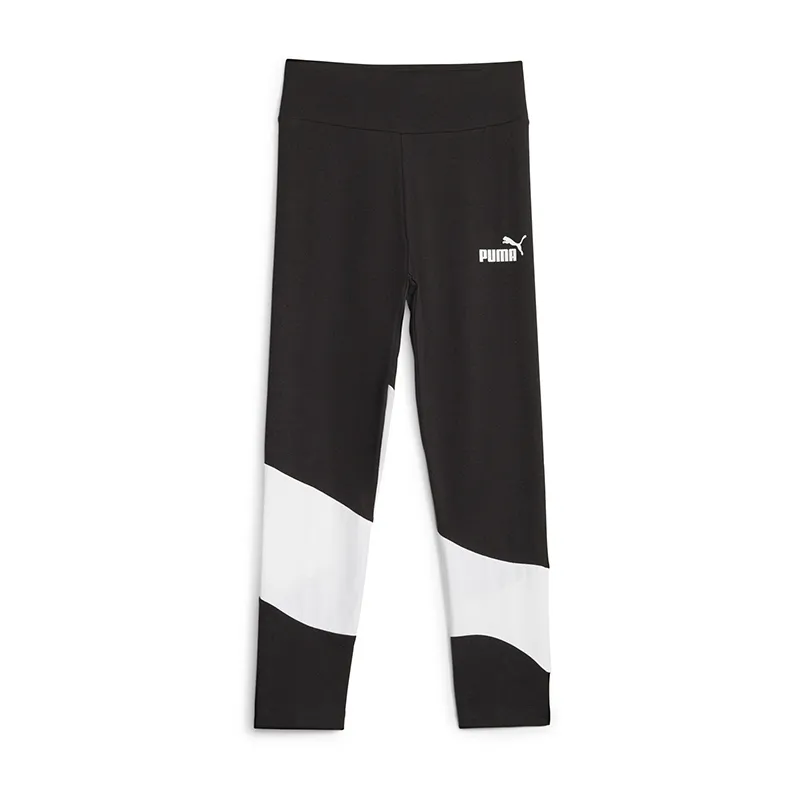 Legging Fille Power Cat Puma - Noir/Blanc-1