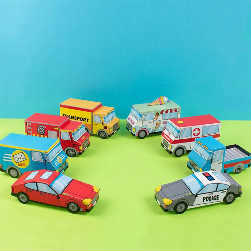 Kit créatif Voiture & Stickers - 8pcs-1
