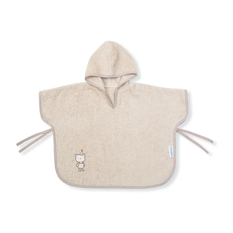 Poncho Pyjama Brun - 0-12m-1