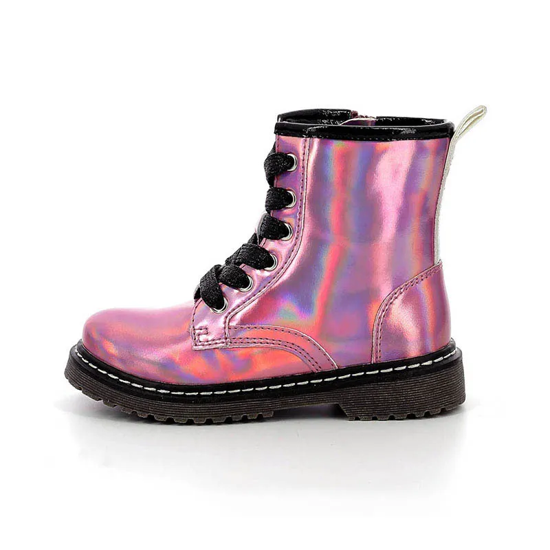 Bottines Modoka - Rose Hologram-3