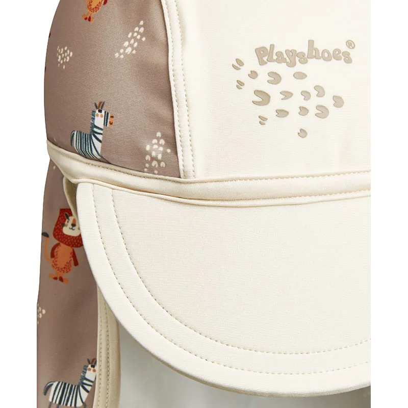 Casquette longue Anti-UV - Wild Animals brown-2
