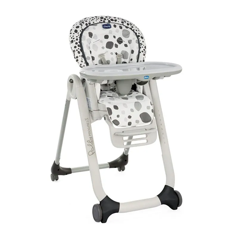 Chaise haute Polly Progres5 Gris - 0m+-0