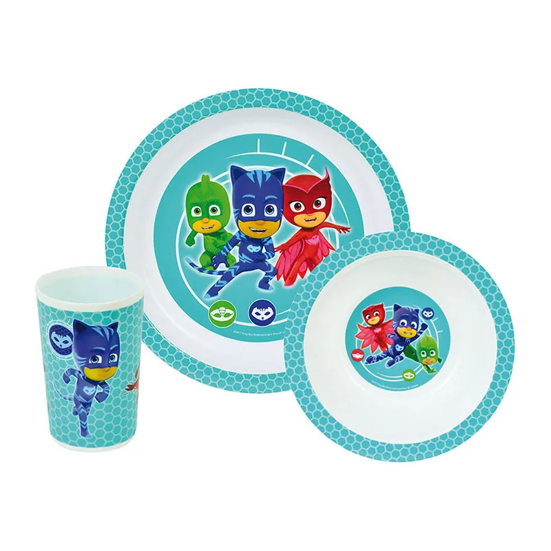 Ensemble repas Pyjamasques - 3pcs-0