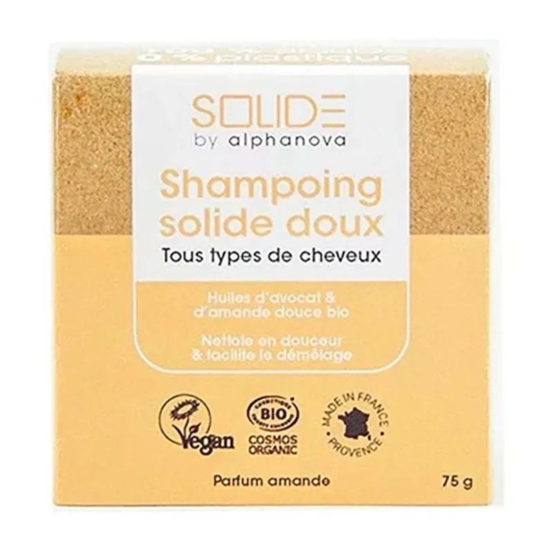 Shampooing Solide doux Avocat & Amande BIO - 75g-0